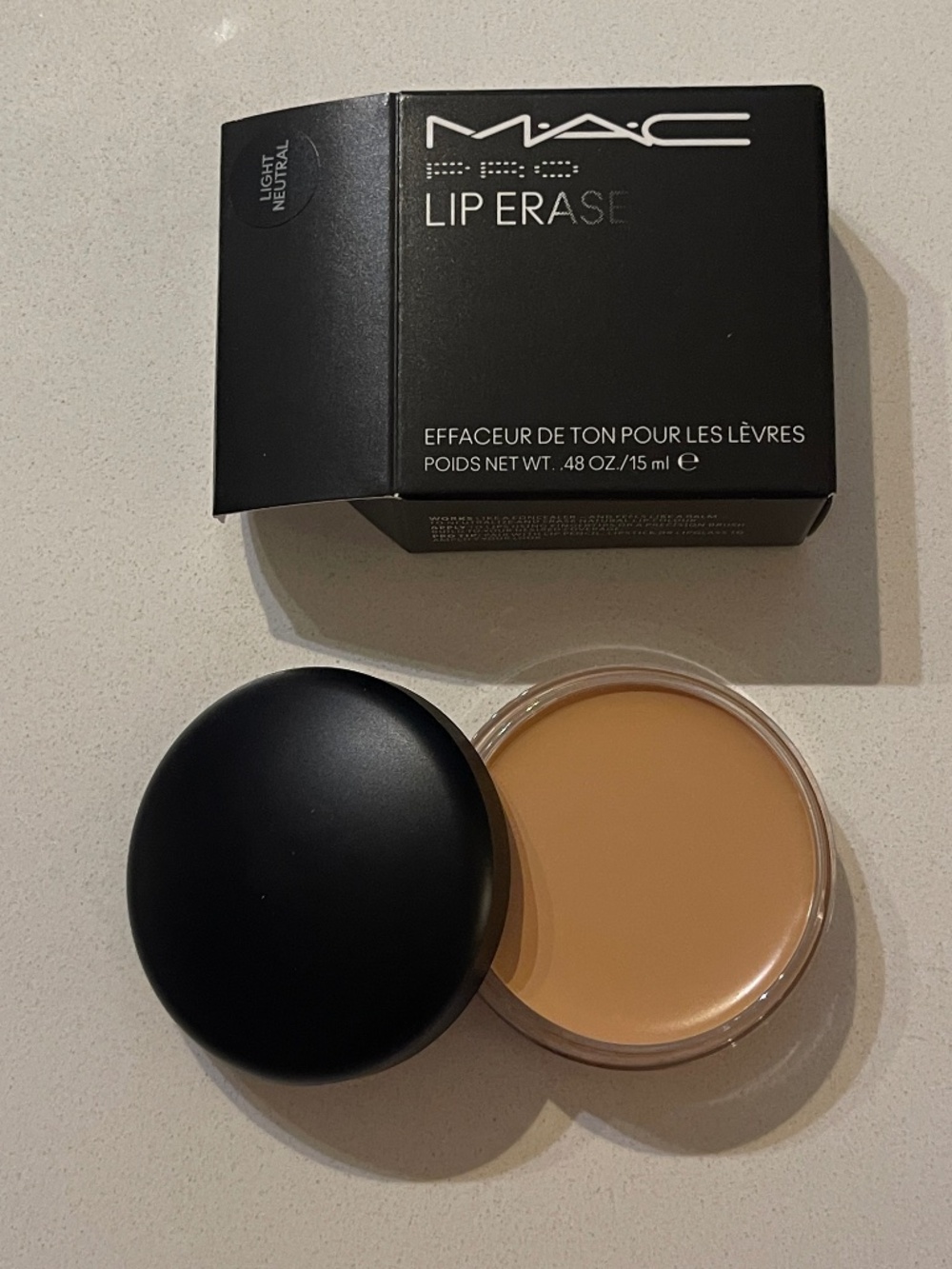 NEW in box MAC Pro Lip Erase - Light Neutral 0.48 oz./15ml FULL SIZE RARE
